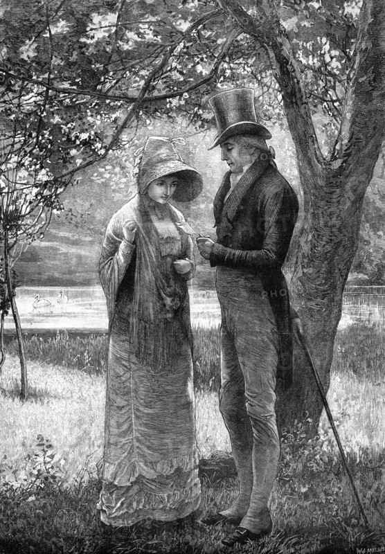 Her First Offer, by E. F. Brewtnall, 1881. Creator: W. I. Mosses.