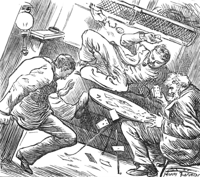 Sketches at the Ryde Regatta: Playing Under Difficulties, 1881. Creator: Joseph Swain.