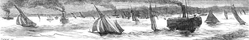 Sketches at the Ryde Regatta: Scudding Home, 1881. Creator: Joseph Swain.