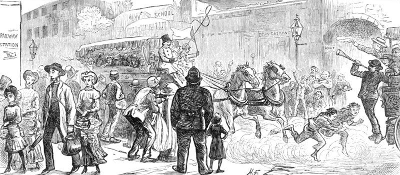 Children's Day in the Country: The Start, 1881. Creator: Unknown.