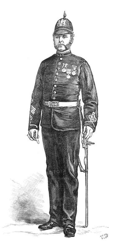 The Scottish Volunteers: Sergeant-Major, Forfarshire Artillery, 1881. Creator: Unknown.
