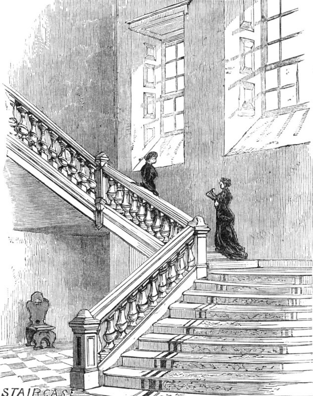 The Royal Visit to Edinburgh: Staircase, Holyrood Palace, 1881.  Creator: Unknown.