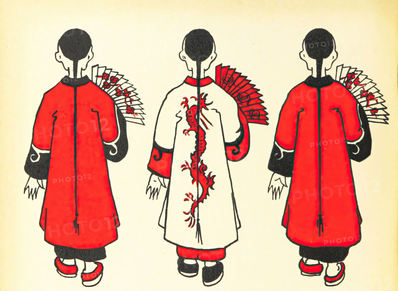 Chinese costume, 1912.  Creator: May Audubon Post.