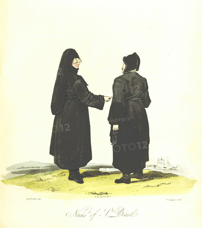 Nuns of St. Basil, 1813.  Creator: Joseph Constantine Stadler.