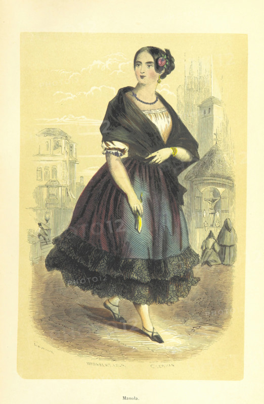 Manola, 1848.  Creators: Markaert, Clerman.