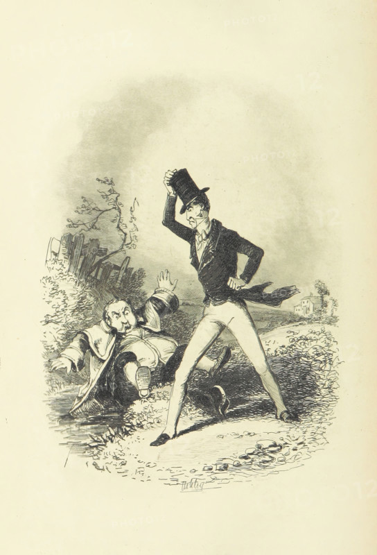 Altercation between two men, 1853.  Creator: Unknown.