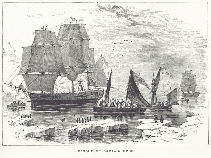 Rescue of Captain Ross, 1833, (1884). Creator: Mason Jackson.