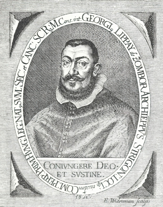 György Lippay, Archbishop of Esztergom, 1652, (1895). Creator: E Widerman.