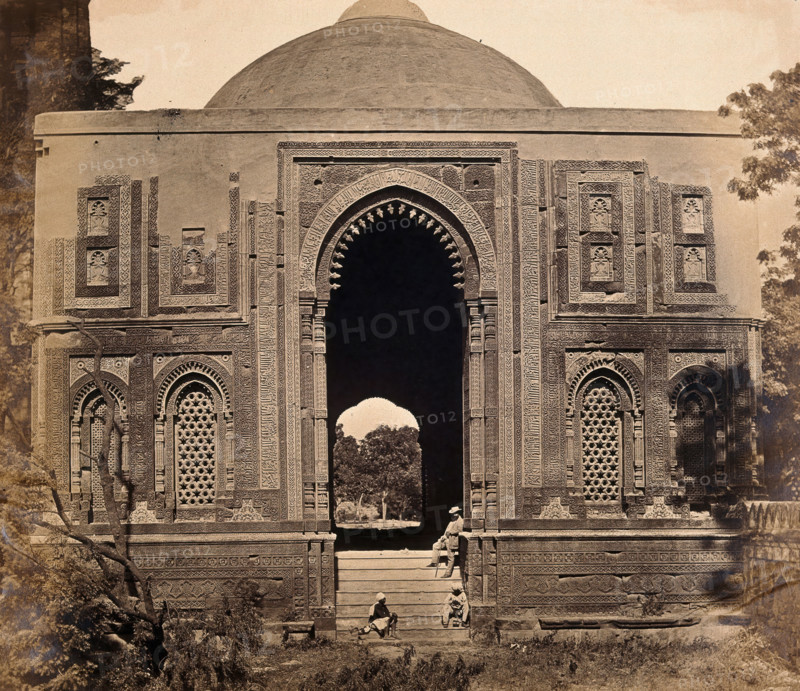 India: a tomb in Kootub near Delhi, c1858. Creator: Felice Beato.