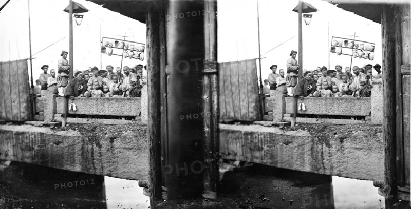 Wanshou Bridge, Fuzhou (Foochow), Fukien province, China, 1870/1871. Creator: John Thomson.
