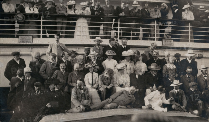 Members of the British Association on their way to South Africa, 1905. Creator: Mrs C Henderson.
