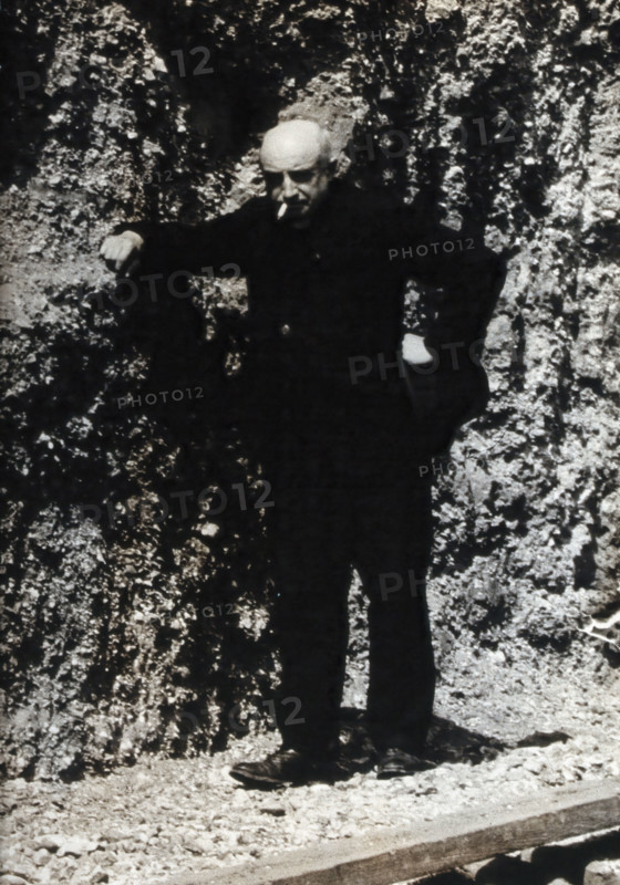 Abbé Breuil, smoking a cigarette. Creator: Unknown.