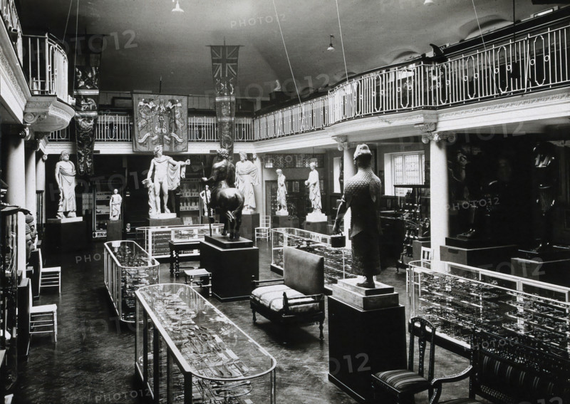 Wellcome Historical Medical Museum, Wigmore Street, London: the galleried Hall of Statuary, (1926?). Creator: Unknown.