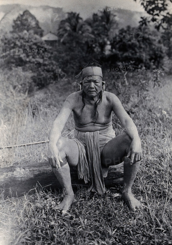 Sarawak: Laki Bo, a Kayan tribal chief, c1900. Creator: Unknown.