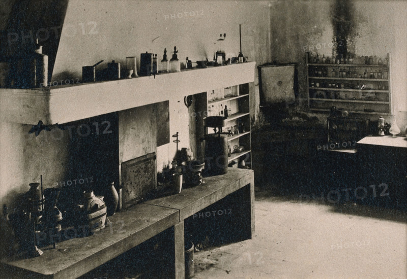 The laboratory of JB Boussingault in Liebfrauenberg abbey, Goersdorf, France, c1880s. Creator: Unknown.