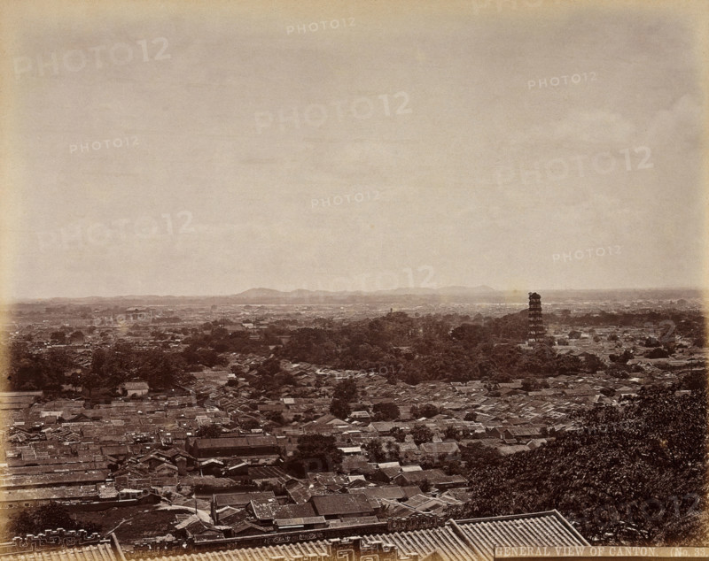 Canton, China: a panoramic view of the city, c1873. Creator: William Pryor Floyd.