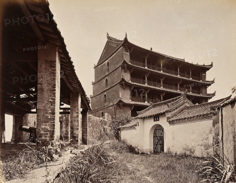 Canton, China: the Five-Storied Pagoda and Old Fort, c1873. Creator: William Pryor Floyd.