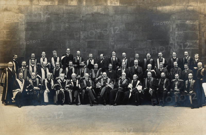 St Bartholomew's Hospital, London: group portrait in academic costume, c1908. Creator: Unknown.