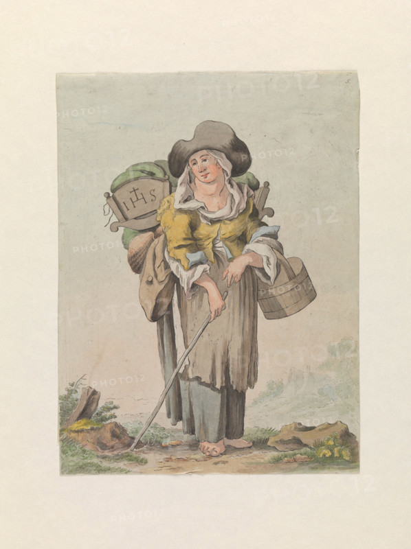 The wife of a blind man, late 18th century? Creator: Matthias Pfenninger.