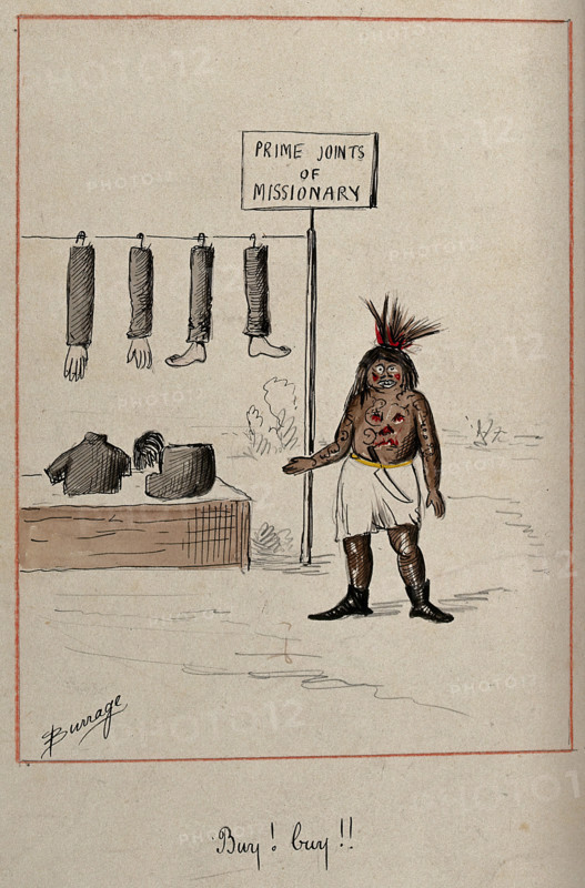 Prime Joints of Missionary - Buy! buy!, late 19th-early 20th century? Creator: Edwin Harcourt Burrage.