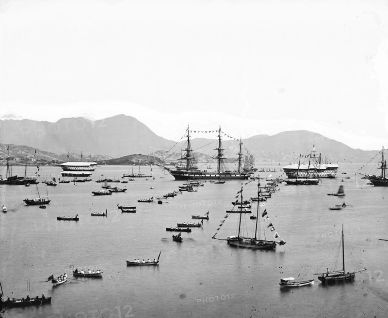 The harbour, Hong Kong, 1869. Creator: John Thomson.