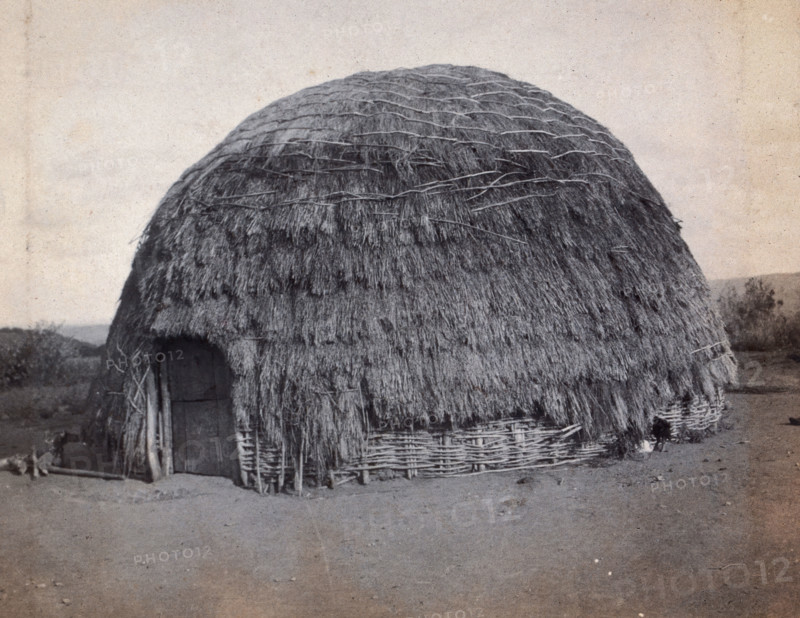 South Africa: an African kraal hut, 1905. Creator: Charles H Simpson.