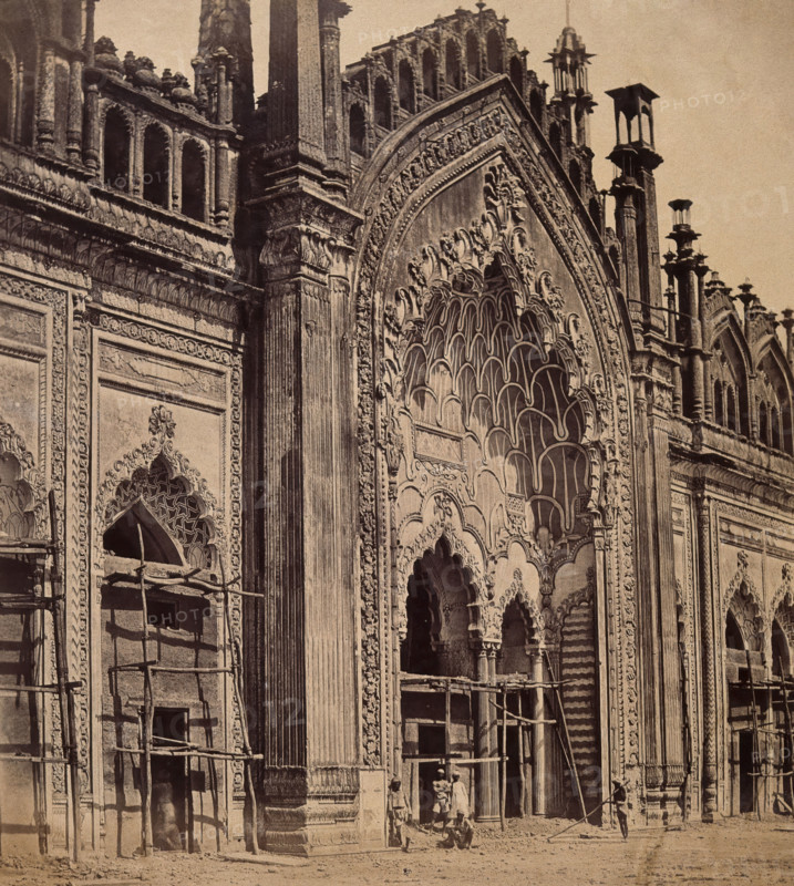 Lucknow, India: gateway of the Jumna Musjid, c1858. Creator: Felice Beato.
