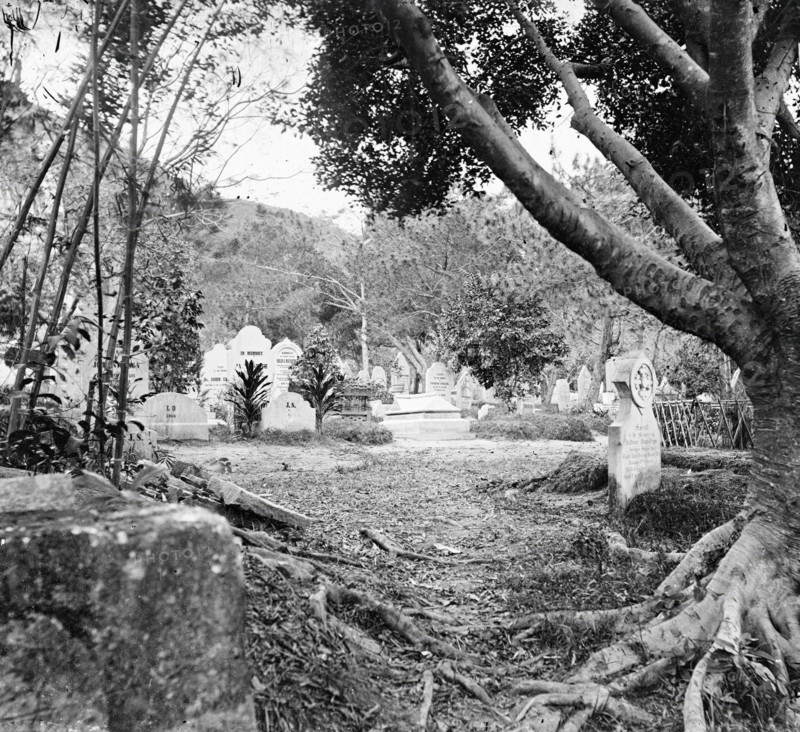 Cemetery, Happy Valley, Hong Kong, 1868/1871. Creator: John Thomson.