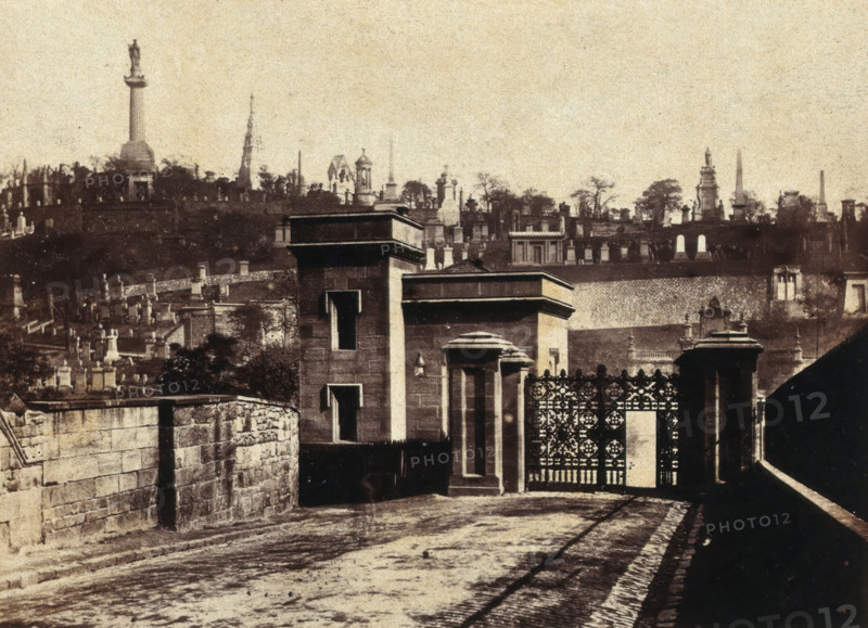 Entrance of Necropolis, Glasgow, c1880s. Creator: Unknown.