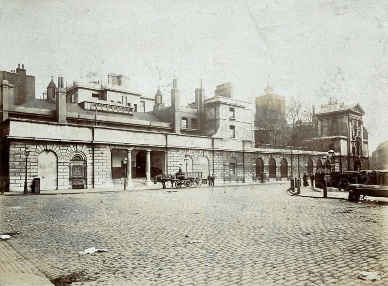 St Bartholomew's Hospital, London: the entrance to Surgery House, c1890. Creator: Unknown.