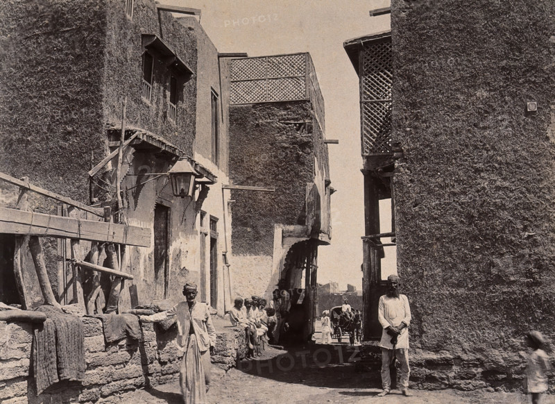 Buildings in the town of Machi Meani, Karachi, India, 1897. Creator: Unknown.