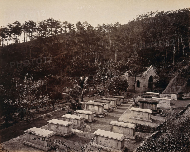 The Parsee Cemetery, Happy Valley, Hong Kong, c1873.  Creator: William Pryor Floyd.