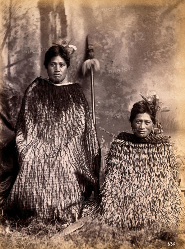 New Zealand: two Maori women, c1880s. Creator: Unknown.
