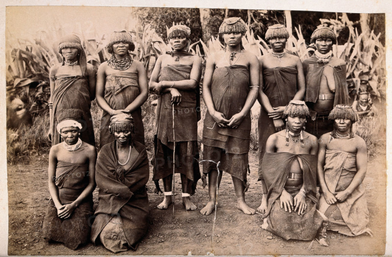 South Africa: a group of African women witch doctors, between 1800 and 1899. Creator: Unknown.