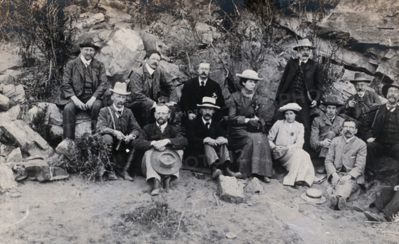 South Africa: members of an English geological party, 1905. Creator: Tempest Anderson.