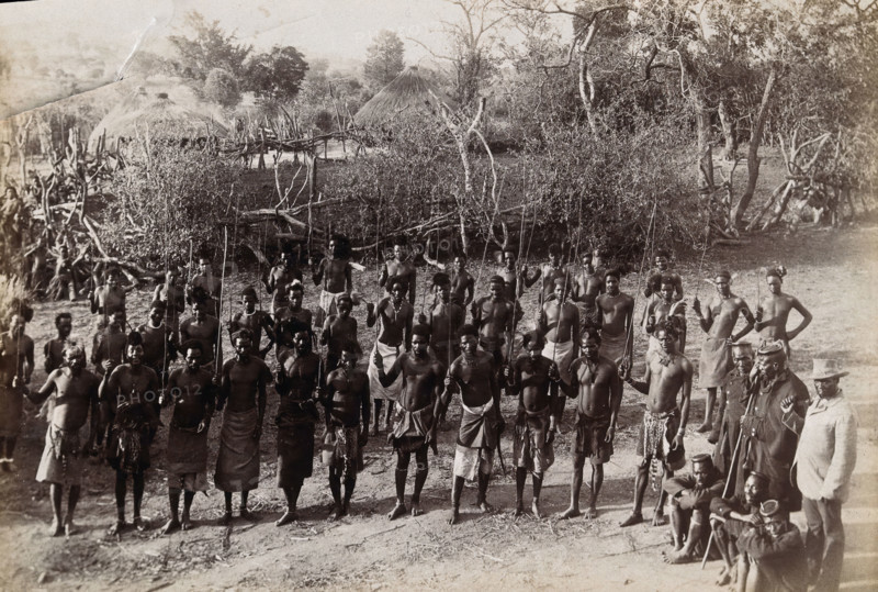 South Africa: the circumcision dance of the Magwamba tribe, Northern Transvaal, 1888. Creator: Henri Ferdinand Gros.
