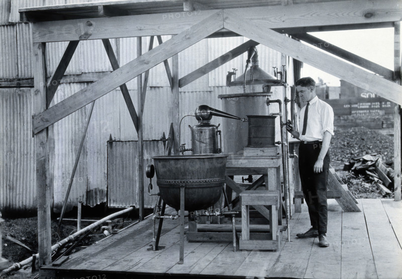 Tallulah laboratory, Louisiana, with one of the attendants, c1910s. Creator: Unknown.