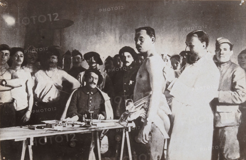 Anti-typhoid vaccination in World War I, c1910s. Creator: Unknown.