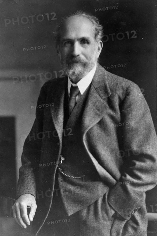 Arthur Schuster, standing, facing forwards, c1920. Creator: Unknown.