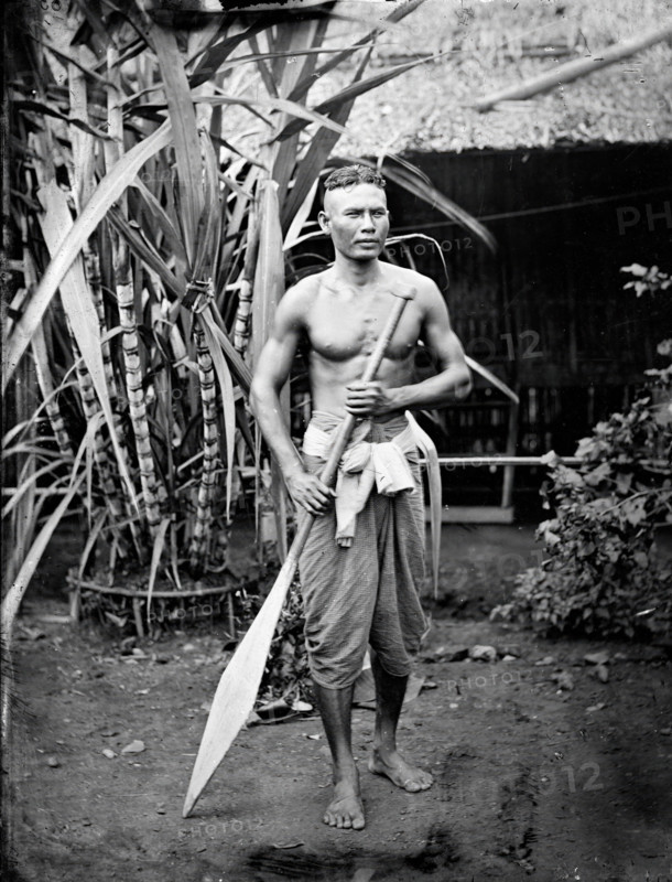 A Siamese boatman, 1865. Creator: John Thomson.