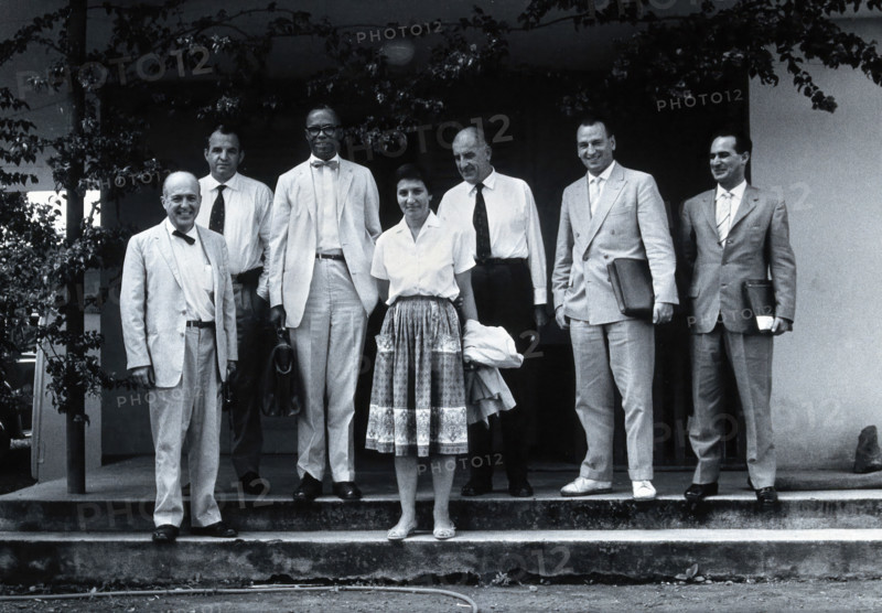 Seven tropical disease scientists, c1920s. Creator: Unknown.