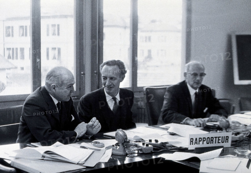 Carlos Alberto Alvarado, Leonard George Goodwin, and LH Schmidt, c1950. Creator: Unknown.