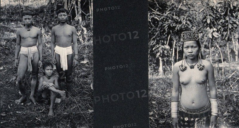 Sarawak: three Lirong boys and one girl, c1900. Creator: Unknown.