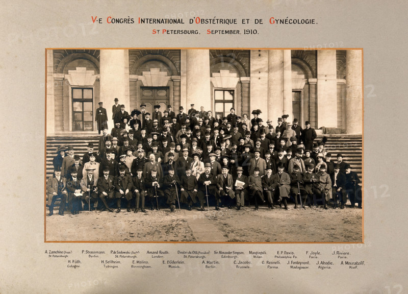 Fifth International Congress of Gynaecology and Obstetrics, St Petersburg, 1910. Creator: Unknown.