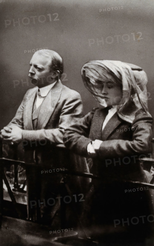 Hawley Harvey Crippen and Ethel Le Neve, 1910. Creator: George Arthur Barrett.