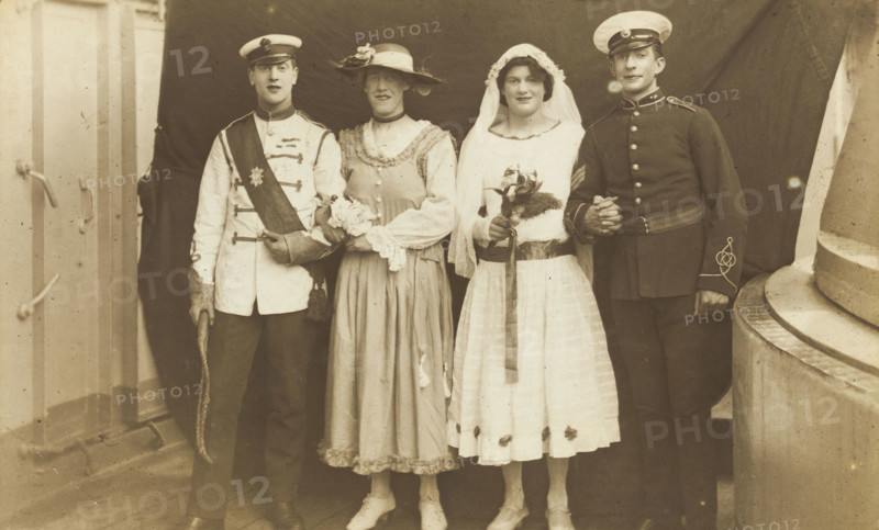 Four sailors performing in the play 'The Great Casimir', 1918. Creator: Unknown.
