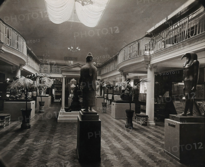 Wellcome Historical Medical Museum, Wigmore Street, London: the galleried Hall of Statuary. Creator: Unknown.