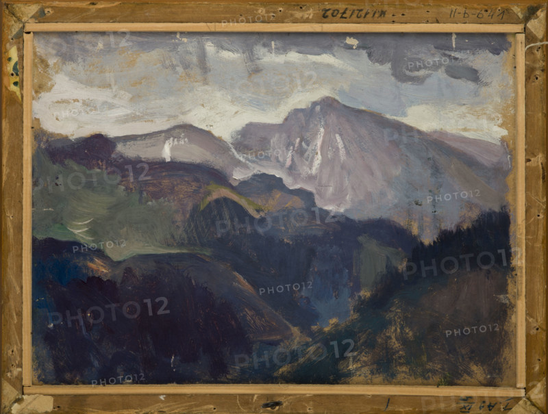 Landscape from the Tatra Mountains-two-sided painting, c1903. Creator: Jan Stanislawski.
