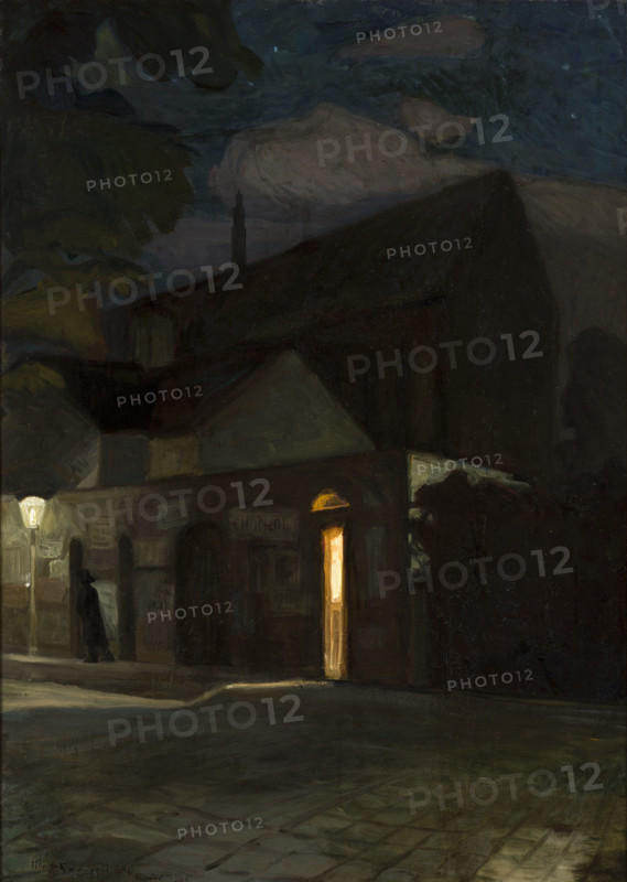 The Domincan Church in Krakow at Night, 1902. Creator: Henryk Szczyglinski.