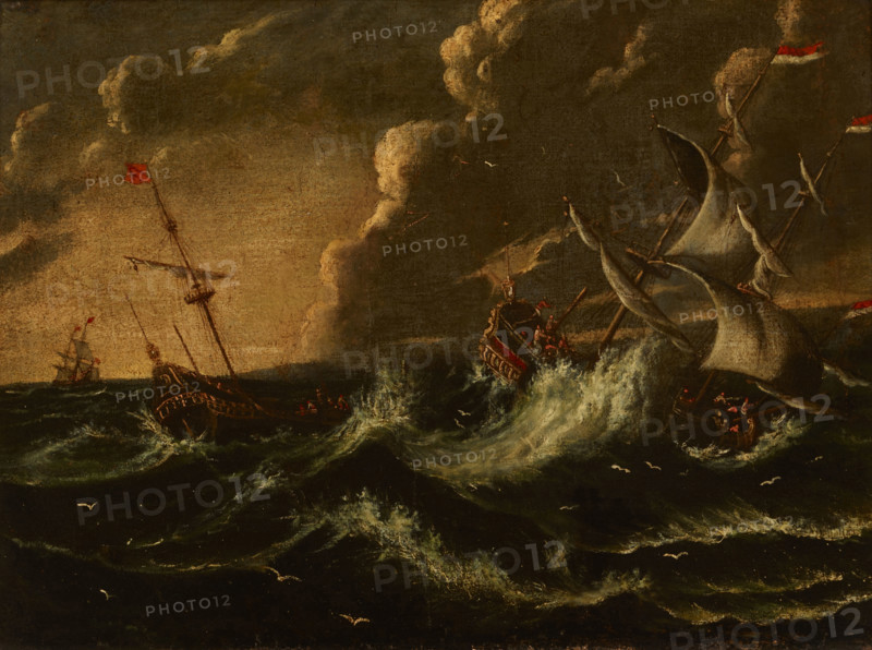 Storm at Sea, 2nd half of 17th century. Creator: Unknown.